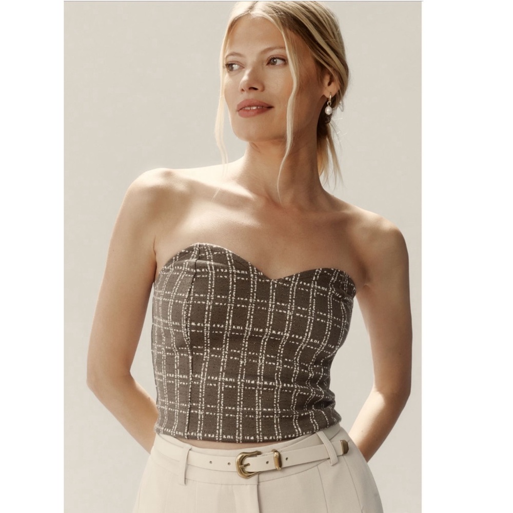 NWOT Anthropologie Maeve Strapless Corset Top